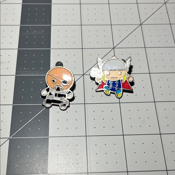 Disney Marvel Character Pins - Black, Blue, Yellow - Picture 2 of 5